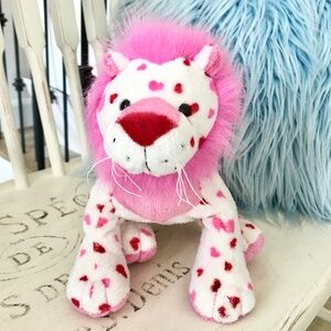 WEBKINZ Love Lion, Ganz, Stuffed Animal, Plush, Toy, Nice Condition, NO CODE